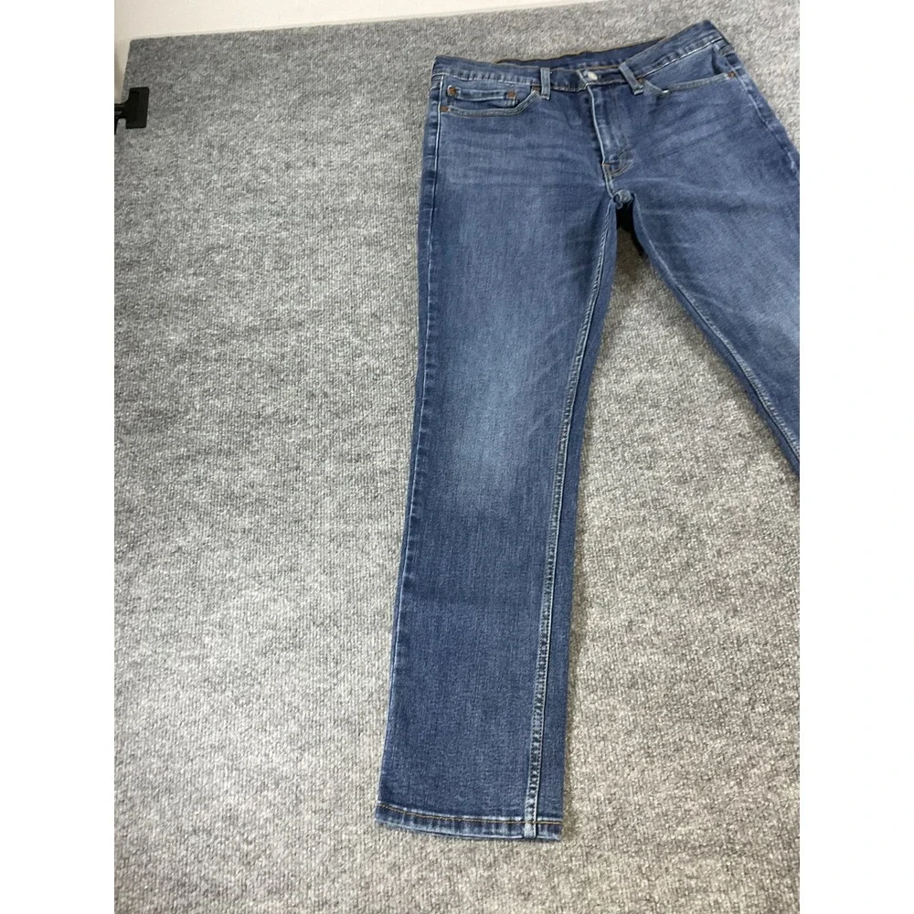 Levi's 511 Slim Fit Jeans Mens 34x30 Medium Wash Blue Denim Stretch Straight Pan